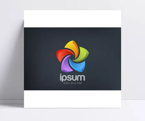 立體五彩花朵logo設(shè)計(jì)矢量素材 創(chuàng)意logo圖形,標(biāo)志設(shè)計(jì),商標(biāo)設(shè)計(jì),公司logo,矢量標(biāo)志,矢量素材 蒲公英,王艷